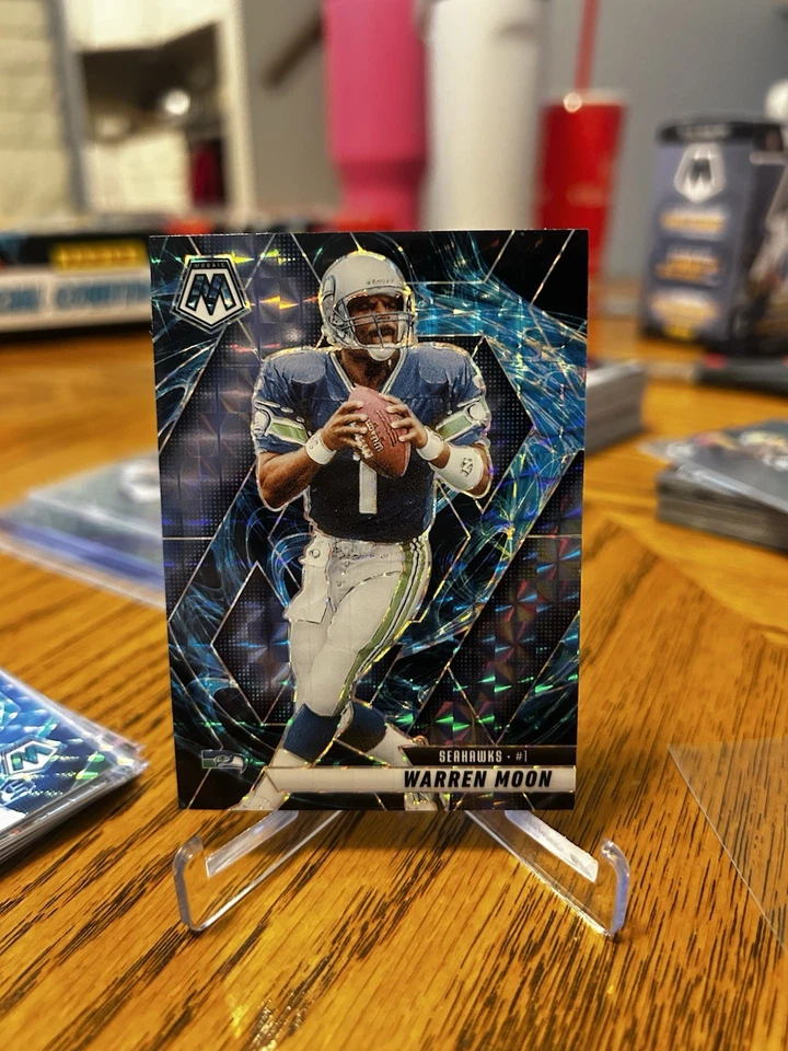 2025 Mosaico #32 Warren Moon Genesis Ssp Estuche Hit Seattle Seahawks Uniforme!! Foto 1 de 2