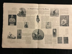 1899 LES CHAMPIONS DU SPORT ET LE VIN MARIANI - LA VIE AU GRAND AIR - Bild 1 von 1
