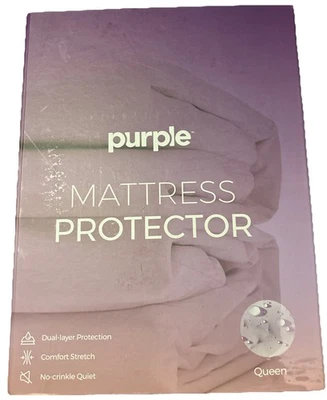 Protector de colchón púrpura doble capa resistente al agua y las manchas Queen Foto 1 de 4