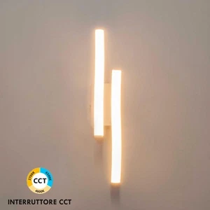 Lampada parete muro applique bianco moderno LED 10W luce CCT da 3000K a 6500K - Imagen 1 de 7