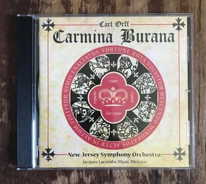 CARL ORFF Carmina Burana Jacques Lacombe NJ Symphony MONTCLAIR CHORAL NM CD - Picture 1 of 8