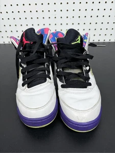 Air Jordan 5 Retro GS Alternate Bel Air Size 5.5 Y Purple White Green - Picture 1 of 12