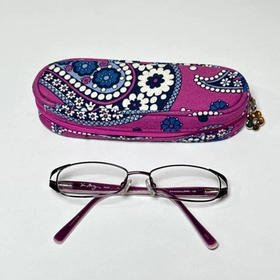 Armações de óculos infantis Vera Bradley Taylor Boysenberry BSB 46 [] 14 125 e estojo - Imagem 1 de 4