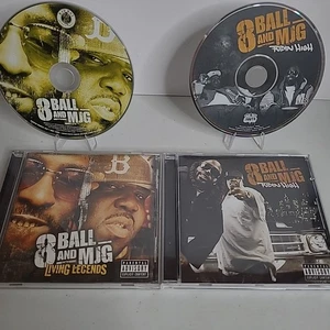 8Ball & MJG 2 CD Lot Living Legends / Ridin High 8 Ball Dirty South Outkast - Imagen 1 de 9