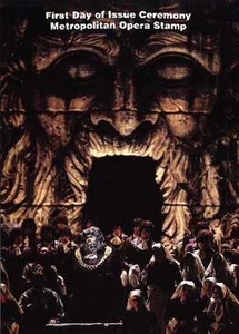 #2054 First Day Ceremony Program 20c Metropolitan Opera Stamp - Picture 1 of 2