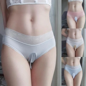 Breathable Men's Low Waist Briefs Lace Underpants for Nighttime Comfort - Picture 1 of 31