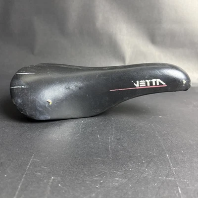 "Asiento de bicicleta Vetta negro vintage hecho en Italia 10""" Foto 1 de 4