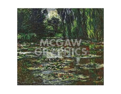 The Bridge Over the Water Lily, Claude Oscar Monet, Wall Decor Art 11" x 14" - Image 1 of 2