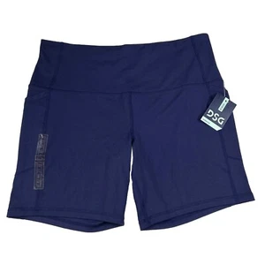 DSG Women's Momentum Ultra High Rise Bike Shorts Size 2XL, Blue Shaping Soft NEW - Picture 1 of 9