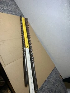 Set Of 2 - SDS Max Hammer Drill Bits. (1)  1 1/8” & (1) 5/8” - 20 Inches Long. - Picture 1 of 7