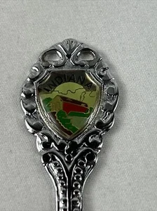 Indiana State Souvenir Spoon Covered Bridge 4.5” Silver Tone - Picture 1 of 4