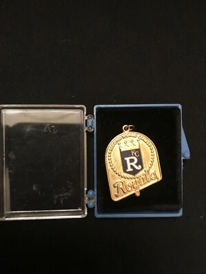 1985 KANSAS CITY ROYALS WORLD SERIES PRESS CHARM BALFOUR ORIGINAL BOX - Image 1 of 2