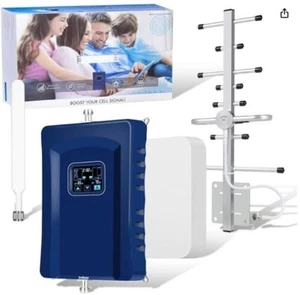 Cell Phone Signal Booster for Home Office Cell Phone Booster with 2 Antennas - Photo 1 sur 1