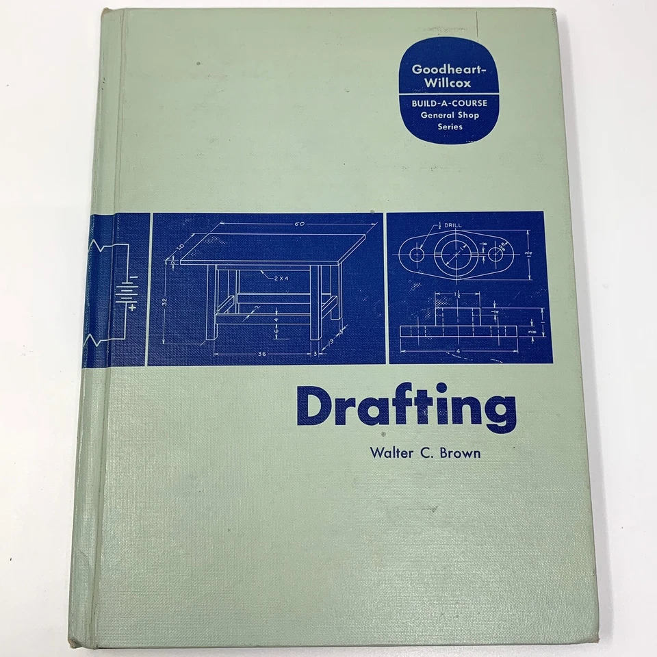 Vtg 1968 DRAFTING Walter C. Brown Goodheart-Willcox Co - Image 1 of 4