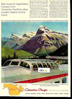 CANADIAN PACIFIC RAILWAY THE CANADIAN SCENIC DOME ROUTE BANFF LAKE LOUISE AD
