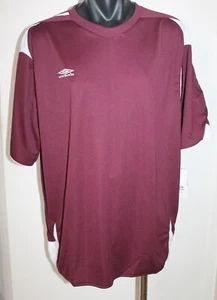 Umbro Training Activewear Sports Maroon Shirt Top Jersey Size Large BNWT - Picture 1 of 7