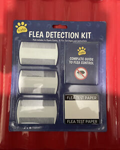 Flea Detection Kit Fine Tooth Comb Head Lice Pet Cat Dog Flee Nit Eggs Brush