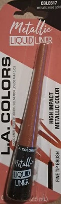 L.A. Colors Metallic Rose Gold Liquid Liner CBLE617 3 ct. high impact color - Image 1 of 2