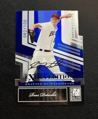 2007 Donruss Elite Extra Edition Aspirations Auto /100 #131 Rookie RC Nationals - Image 1 of 2