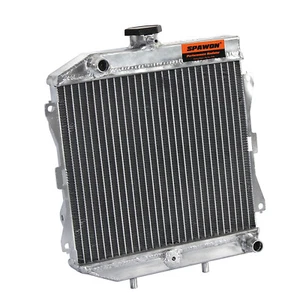 SPAWON Aluminum Radiator For Honda TRX420 4x4 Foreman Rancher 2007-2014 ATV - Picture 1 of 7