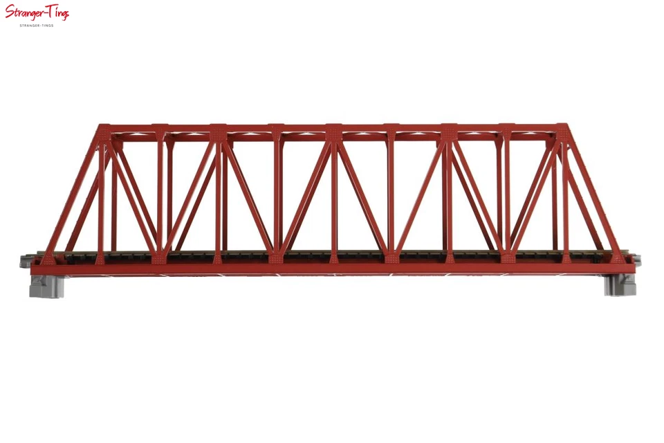 KATO (UNITRACK) Kato Unitrack (S248T) gerade Fachwerkträgerbrücke rot/braun Spur 248 mm, Spur N