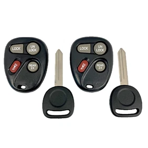 2 OEM Electronics Keyless Remote Fobs + Keys 4 Button Rear2X KOBLEAR1XT 15043458 - Foto 1 di 3