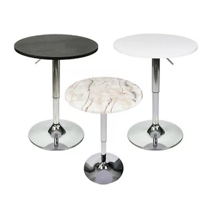 Runder höhenverstellbarer Thekentisch drehbar Bistro Kneipe Getränke Snacks Tisch - Bild 1 von 21