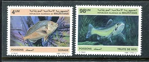 Mauritania 614-615, montado sin montar o nunca montado, vida marina, peces, 1986 x18831 - Imagen 1 de 1
