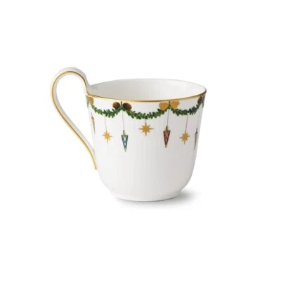 Royal Copenhagen STAR FLUTED Christmas Tasse mit hohem Henkel 33cl, 1028263 - Bild 1 von 2