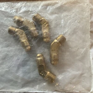 Bag of 5pcs 45deg Swivel Elbow 1/4" Hose x 1/8" NPT Male New - Picture 1 of 2