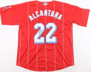 Sandy Alcantara Signed Miami Marlins Jersey (JSA) 2022 NL Cy Young Award - Picture 1 of 6