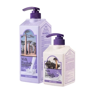 Juego de loción corporal y fragancia corporal en polvo para bebé baobab leche baobab cosméticos de Corea - Imagen 1 de 5