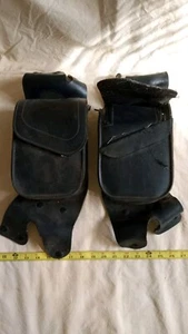 Harley Davidson Black Saddle Bags Small USA Genuine Leather, lot of 2. - Picture 1 of 11