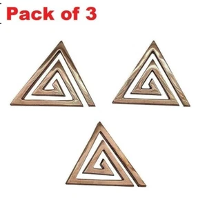 3 Stück Kupfer HELIX Süd Ost Haupttür DOSH VASTU Fehler Korrektur Abhilfe - Bild 1 von 3