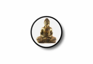 Patch badge embroidered border printed applique buddha buddhist yoga hindu r2 - Imagen 1 de 1