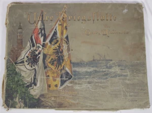 UNSERE KRIEGSFLOTTE 20x Chromolithographie Saltzmann Schwinge Stöwer 1895 Marine - Bild 1 von 22