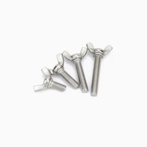 M5 SUS304 steel Butterfly bolts sheep angle hand-screws 55mm-100mm Length - Bild 1 von 1