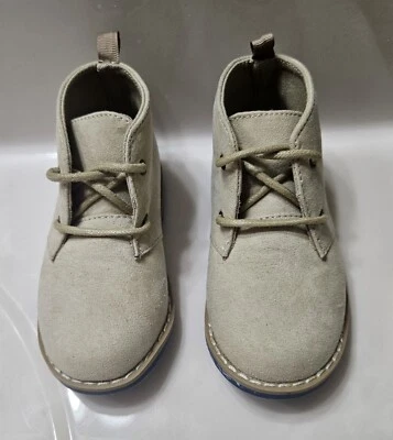Botas de vestir Gymboree beige imitación gamuza para niños talla 7 Foto 1 de 4