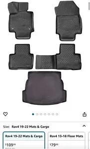 2019-24 Toyota Rav4 Anti-Slip All Weather Floor Mats Trunk Liner Cargo Mat - Bild 1 von 1