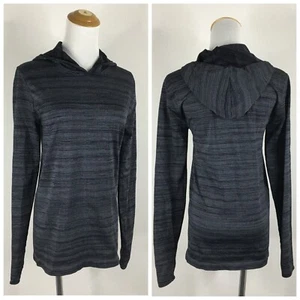 FABLETICS Damen Gr. Medium schwarz grau Hoodie Stretch tailliert Pullover Shirt - Bild 1 von 8