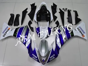 White Blue Silver ABS Injection Mold Bodywork Fairing Kit for YZF R1 2012-2014 - Picture 1 of 7