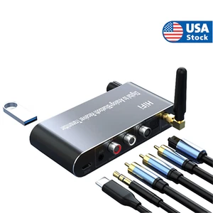Bluetooth5.1 Audio Converter Adapter Digital Optical to Analog RCA 3.5mm L/R QF - Picture 1 of 13
