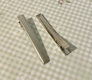 Pk 2 Silver Colour Croc Clasp 65mm - Picture 1 of 2