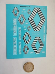 DECAL DECALS RENAULT ALPINE A110 1/43 1/24 1/18 - Bild 1 von 1