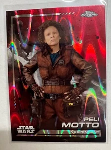 2024 Topps Chrome Star Wars Peli Motto Red Wave - Picture 1 of 2