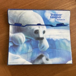 Vintage 90er Trapper Keeper Robbe Welpe 3 Ringbuch Papier Lisa Frank Natur Tier - Bild 1 von 14