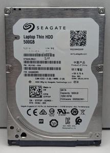 Seagate ST500LM021 2,5 Zoll SATA 500GB SATA 6Gb/s Thin Interne Festplatte - Bild 1 von 1