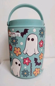 32oz Hydrapeak Blue Teal Ghost Insulated Halloween  Insulated Food Jar - Picture 1 of 6