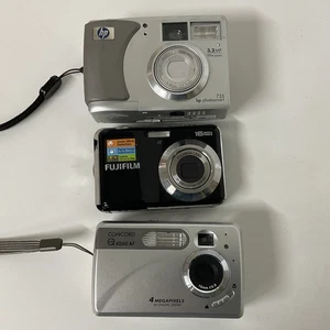 3x Fujifilm, HP & Concord Digital Cameras Working (H3) W#660 - Photo 1/9