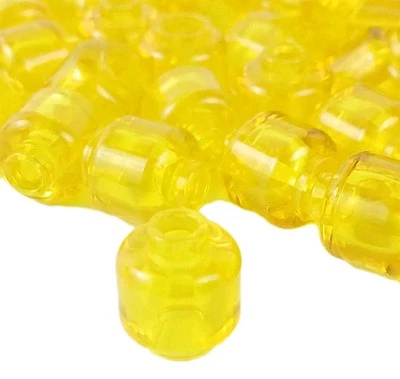 100 Piezas LEGO® Trans-Yellow Minifigura™ Cabeza Lisa Parte 3626 Foto 1 de 3